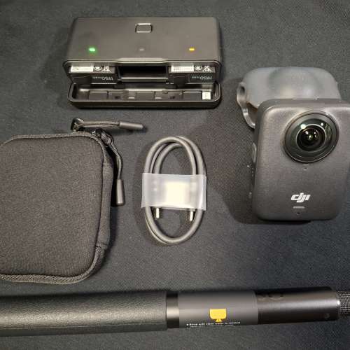 DJI Osmo 360 電池 x3 自拍桿 99%新