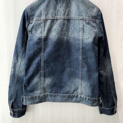 日本潮牌 Roshell 男装Classic 4袋 深藍仿舊洗水色牛仔褸 Denim Jacket Smart Casua...