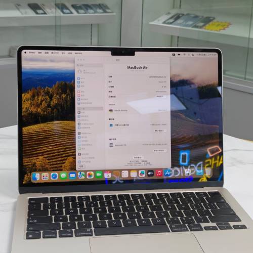 九成新macbook air 13寸 m3 12+512gb 新淨98%健康度連充電