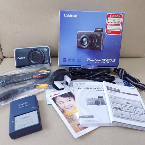 Canon PowerShot SX210 IS 新淨有盒佳能CCD相機 數碼相機 28-392mm 旅行相機 旅遊...
