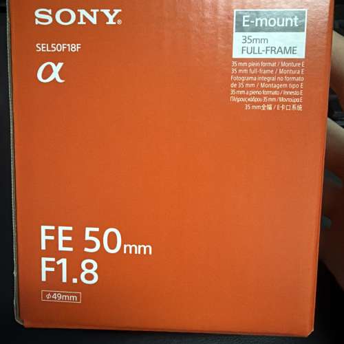 全新Sony 50 1.8