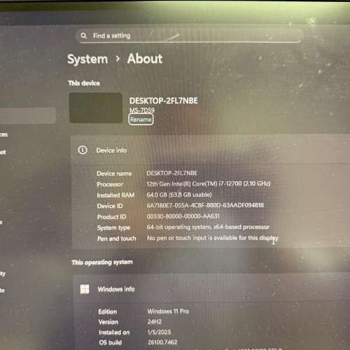 Intel i7 12700  MSI B660-A NZXT 機箱 水冷