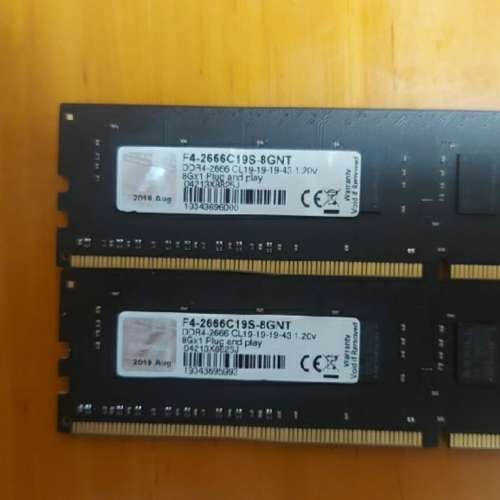 DDR4 16GB 2666MHz ( 8 x2 )