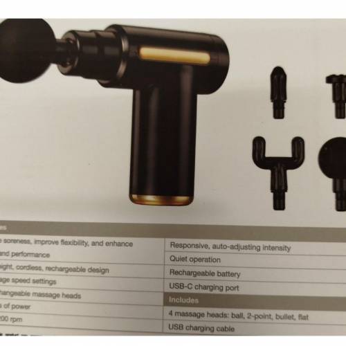 全新 迷你黑金按摩槍