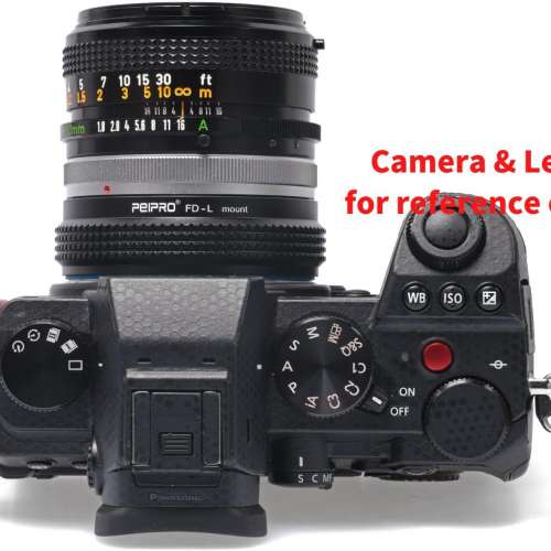 PEIPRO Canon FD & FL 35mm SLR Lens To Leica L-Mount (TL / SL) Mirrorless Cameras