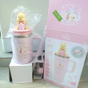 迪士尼 Winnie the Pooh 小熊維尼 3D公仔 不銹鋼保溫杯 900ml