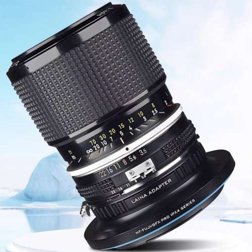 LAINA Lens Mount Adapter - Nikon Nikkor F Mount Lens To Fujifilm GFX (Pro IPX4)