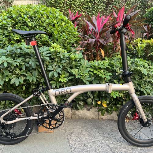 (電變12速 40T 飛輪 消光鈦色 ) 2025最新款JAVA NEO 電變12速 紅色碟剎349鋁合金折...