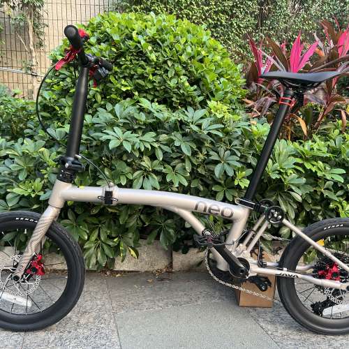 (電變12速 40T 飛輪 消光鈦色 ) 2025最新款JAVA NEO 電變12速 紅色碟剎349鋁合金折...