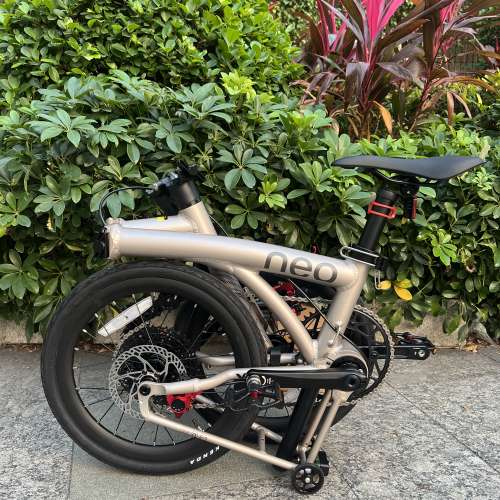 (電變12速 40T 飛輪 消光鈦色 ) 2025最新款JAVA NEO 電變12速 紅色碟剎349鋁合金折...