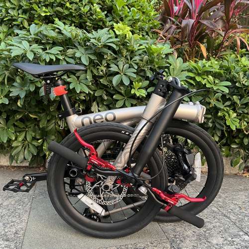 (電變12速 40T 飛輪 消光鈦色 ) 2025最新款JAVA NEO 電變12速 紅色碟剎349鋁合金折...