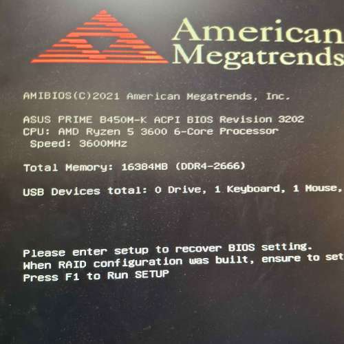 Ryzen 5 3600 B450m 16GB Ram