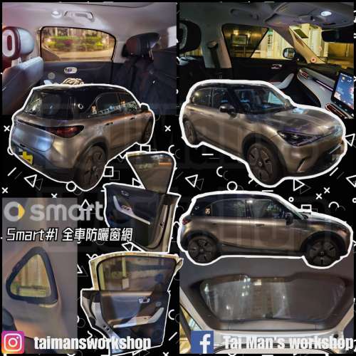 SMART #1 #3 #5 全車防曬窗網