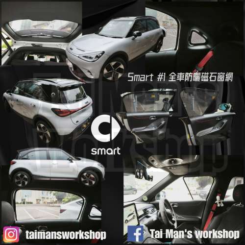 SMART #1 #3 #5 全車防曬窗網