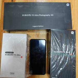 Xiaomi 小米15 Ultra 港行 16+512GB 黑色 連同攝影套裝