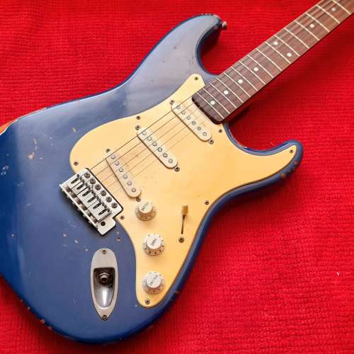 FENDER squier 電結他 guitar 藍色