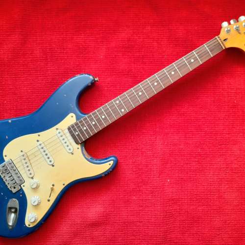 FENDER squier 電結他 guitar 藍色