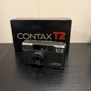 Contax T2 Titanium Black 有盒
