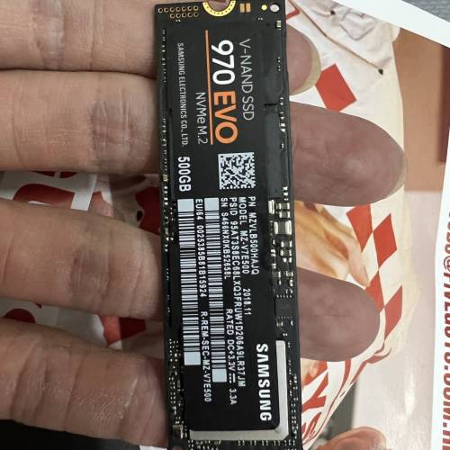 SAMSUNG三星970EVO 500G M2