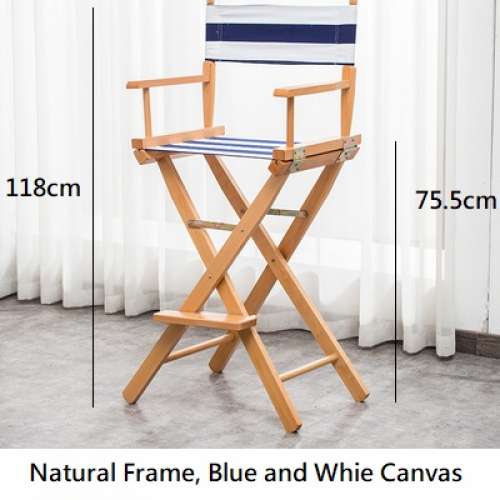Professional Grade TALL Studio Director's Chairs -118cm Height 導演椅 - Natural