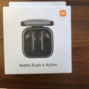 全新黑色 Redmi Buds 6 Active 耳機
