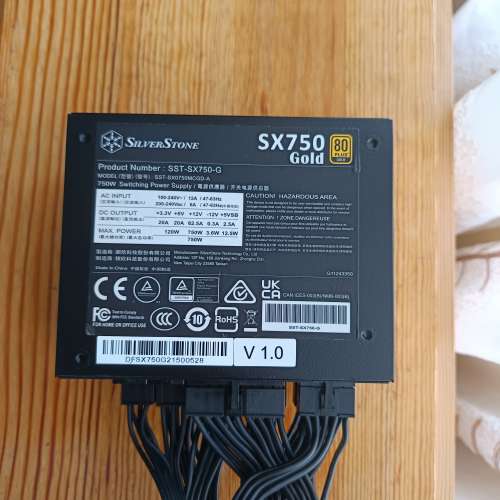 (罕有750W 80+金牌細火牛) SilversStone SX750 Gold 全模組火牛