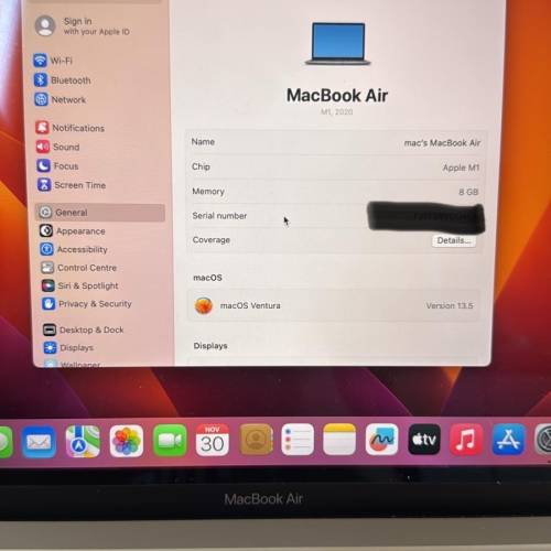 特平 Apple MacBook Air M1 2020 500GB SSD