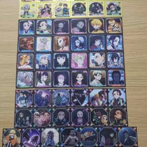 鬼滅之刃貼紙 方形貼紙 第一彈 烈傳 全套68張齊