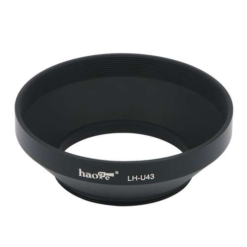 Haoge Lens Hood Metal Screw-in Lens Hood with Cap For Canon EF-M 22mm STM