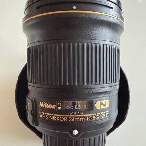 [請睇產品描述］Nikon AF-S NIKKOR 24mm f1.8 G ED  (not nikon Z)