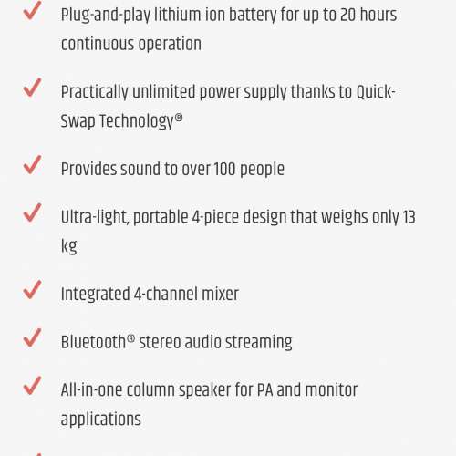 **（ Loud speaker )**  LD Systems MAUI 5 GO 100 column PA system 專業級便攜式音...