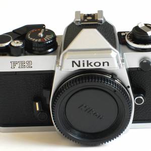 Nikon FE2 body 蜂巢簾快門 90% New