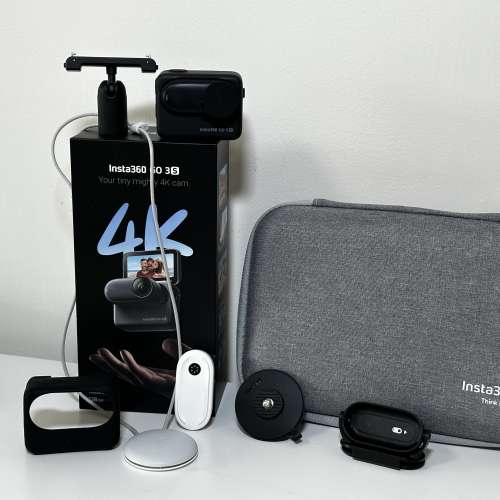99% new Insta360 GO 3S 4K Action Camera 128GB Black 黑 + FREE 閃傳伴侶 Quick ...