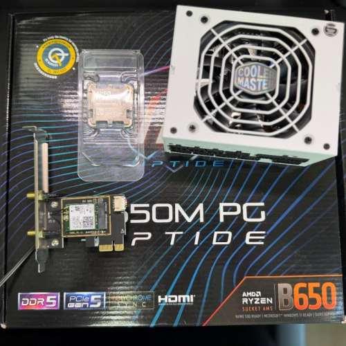 ASRock B650M PG Riptide (DDR5) Matx Ryzen 5 7600 Coolermaster SFX V850 850W PSU