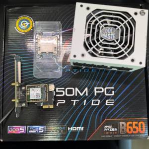 ASRock B650M PG Riptide (DDR5) Matx Ryzen 5 7600 Coolermaster SFX V850 850W PSU