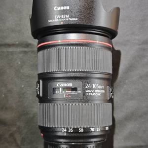 canon 24-105/4 L II IS  USM 佳能 24mm 105mm EF 24 105 冇盒冇單冇證有罩 鏡片通...