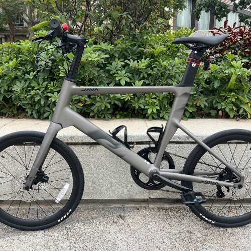 2025 全新款 JAVA CL2 7速 桶軸碟剎碳前叉20吋451 鋁合金小輪徑車 送水架前後蛙燈叮叮