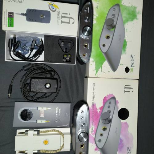 ifi zen dac v2解碼器 + ifi zen can放大器 + ifi ipower2 5v火牛 + ifi 4.4 to 4.4...