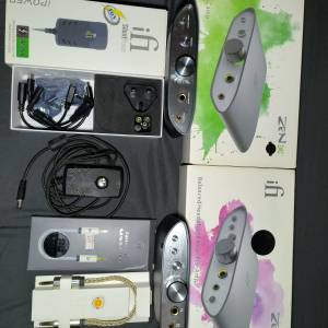 ifi zen dac v2解碼器 + ifi zen can放大器 + ifi ipower2 5v火牛 + ifi 4.4 to 4.4...