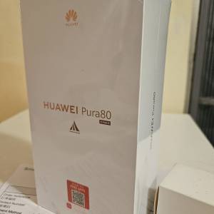 全新未拆封 Huawei Pura 80 雙卡 12GB+256GB 港行 黑色