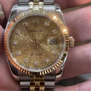 超級新淨😆 Rolex 116233 電腦面大鑽石字 內影亂碼 $64000