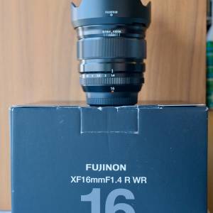 [90%NEW] Fujifilm XF 16mm f/1.4 R WR 連盒齊配件 無filter 無保養 Made in Japan