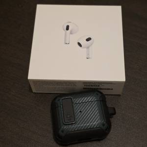 新淨 行貨 有盒 有充電線 Apple AirPods 3 (3rd generation)  連 保護套 有安全扣及...