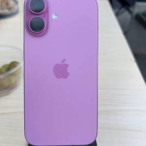 蘋果16 粉色512G港版99新.屏幕無劃痕邊框無磕碰.電池93%