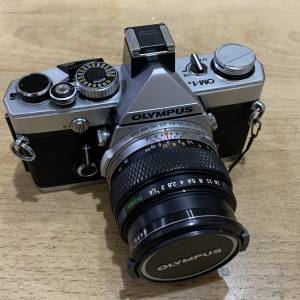 超新OLYMPUS OM-1N 連原廠50mm 1.4光圈鏡頭+Metz閃燈 各功能全正常