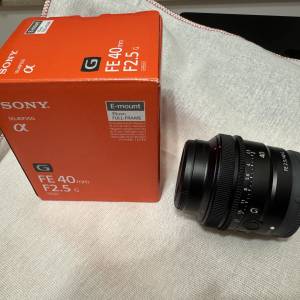 Sony FE 40mm F2.5 G for Sony E Mount (SEL40F25G)