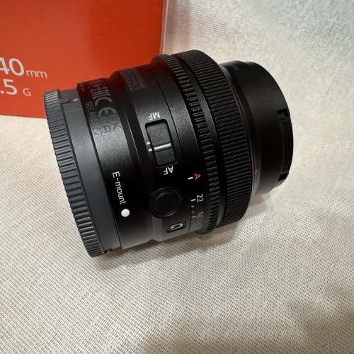 Sony FE 40mm F2.5 G for Sony E Mount (SEL40F25G)