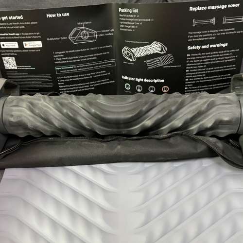 RheoFit A1智慧型滾輪按摩儀，幾乎全新，功能正常，正品.