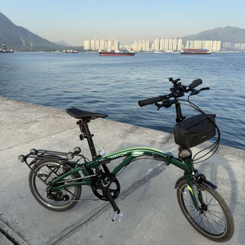 急賣！大行 DAHON Curl I4 (CUA644) 綠色 16吋內4速摺疊單車 近新淨 只踩13次 可議價