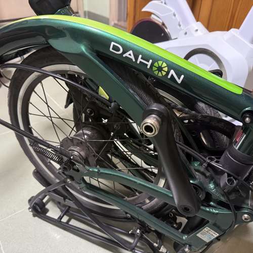 急賣！大行 DAHON Curl I4 (CUA644) 綠色 16吋內4速摺疊單車 近新淨 只踩13次 可議價